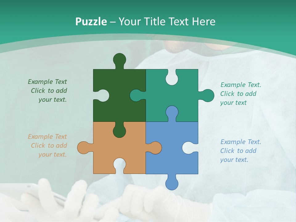 A Group Of Doctors Looking At A Patient In A Hospital PowerPoint Template