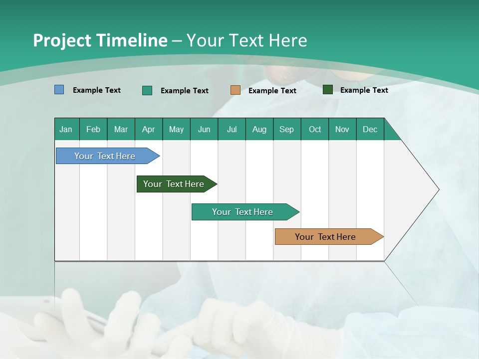 A Group Of Doctors Looking At A Patient In A Hospital PowerPoint Template