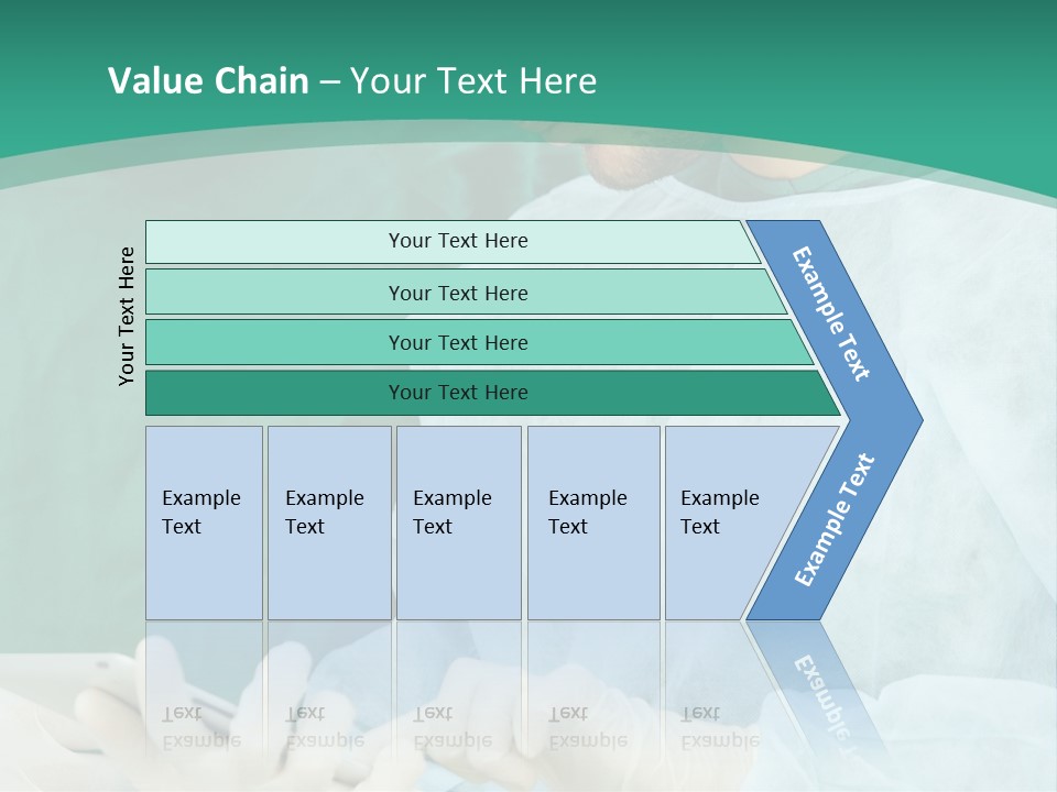 A Group Of Doctors Looking At A Patient In A Hospital PowerPoint Template