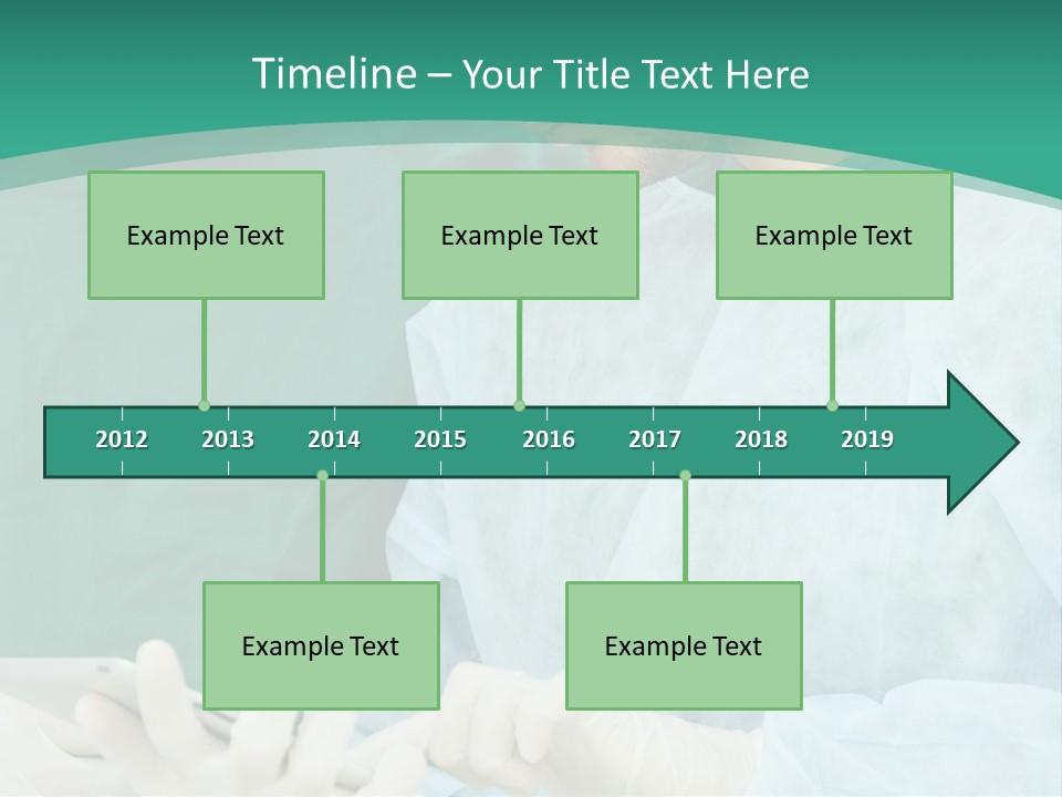 A Group Of Doctors Looking At A Patient In A Hospital PowerPoint Template