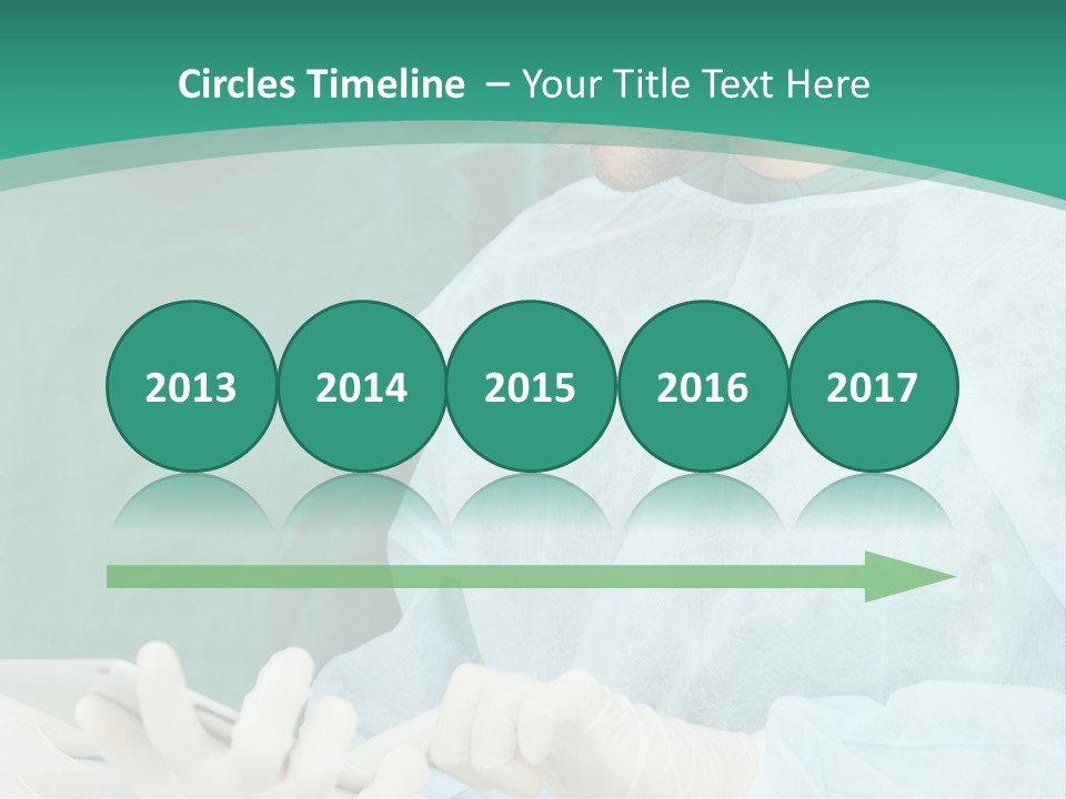 A Group Of Doctors Looking At A Patient In A Hospital PowerPoint Template