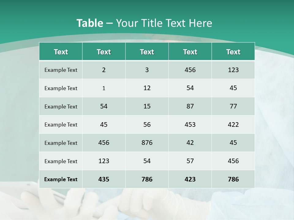 A Group Of Doctors Looking At A Patient In A Hospital PowerPoint Template
