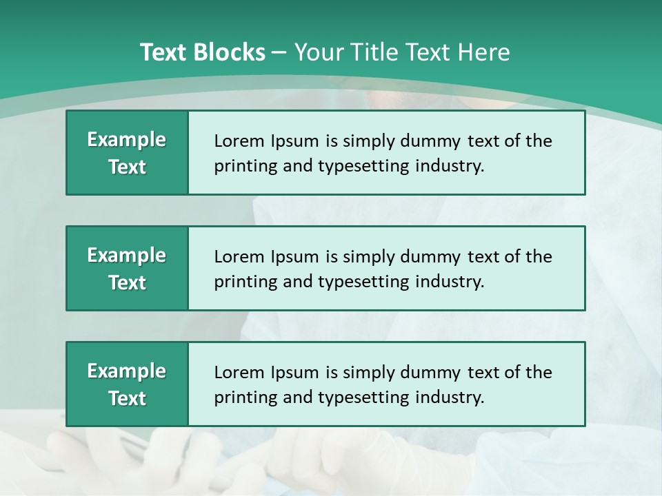A Group Of Doctors Looking At A Patient In A Hospital PowerPoint Template