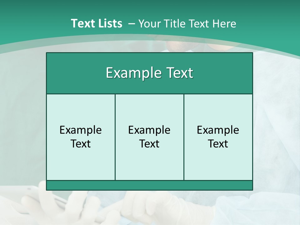 A Group Of Doctors Looking At A Patient In A Hospital PowerPoint Template