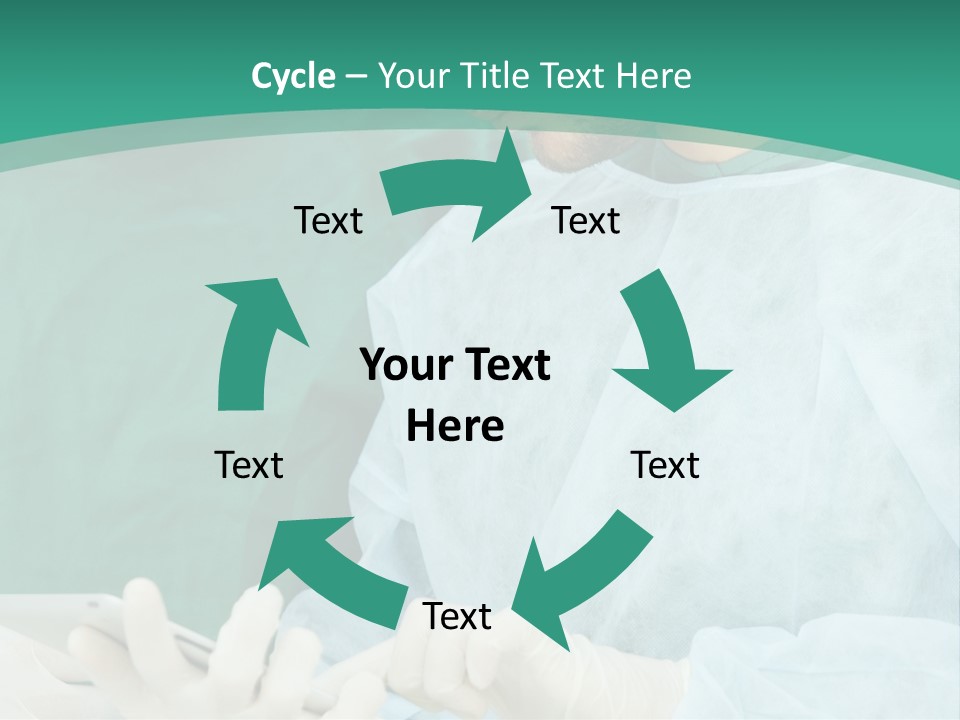 A Group Of Doctors Looking At A Patient In A Hospital PowerPoint Template
