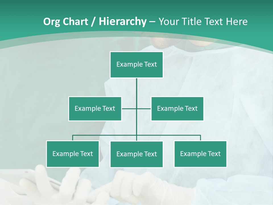 A Group Of Doctors Looking At A Patient In A Hospital PowerPoint Template