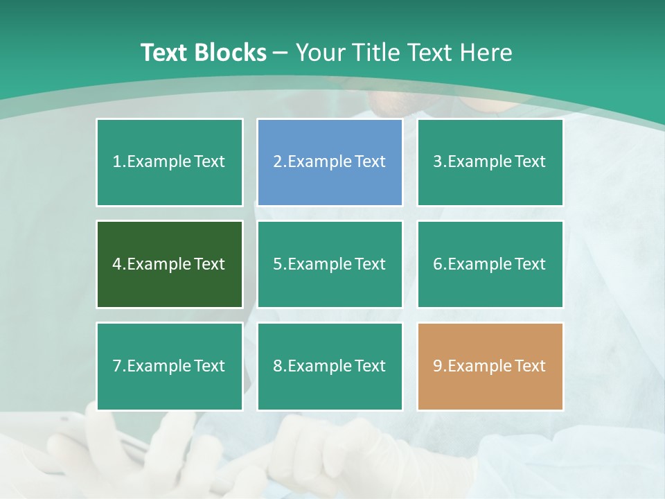 A Group Of Doctors Looking At A Patient In A Hospital PowerPoint Template