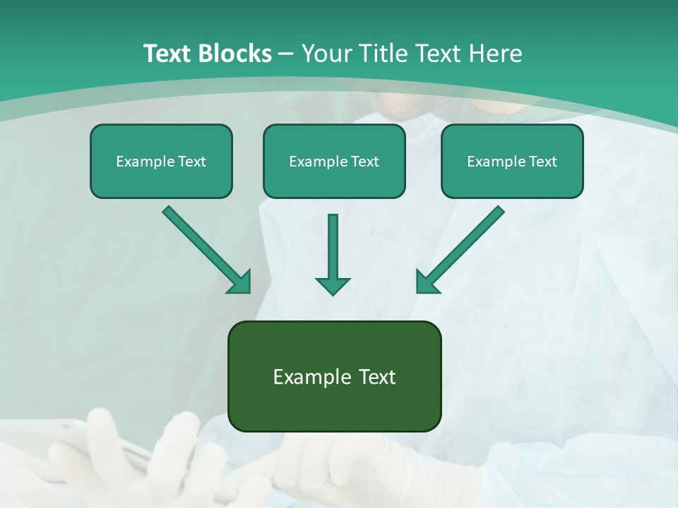 A Group Of Doctors Looking At A Patient In A Hospital PowerPoint Template