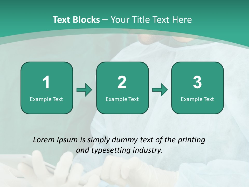 A Group Of Doctors Looking At A Patient In A Hospital PowerPoint Template