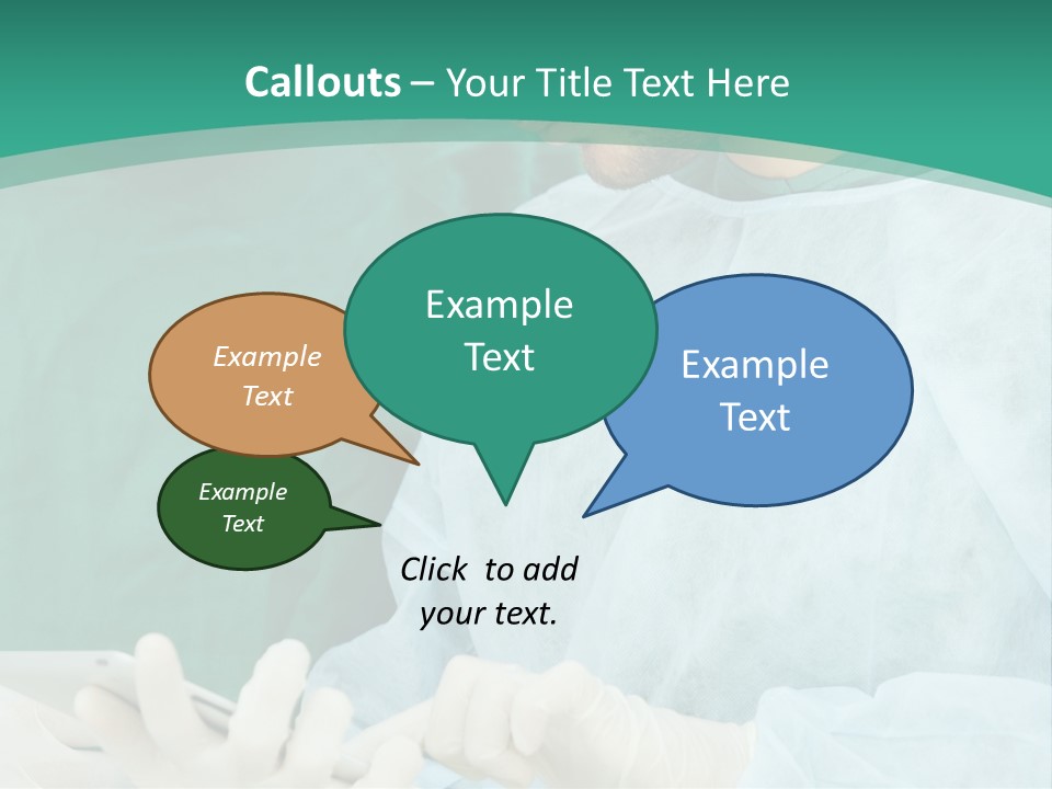 A Group Of Doctors Looking At A Patient In A Hospital PowerPoint Template