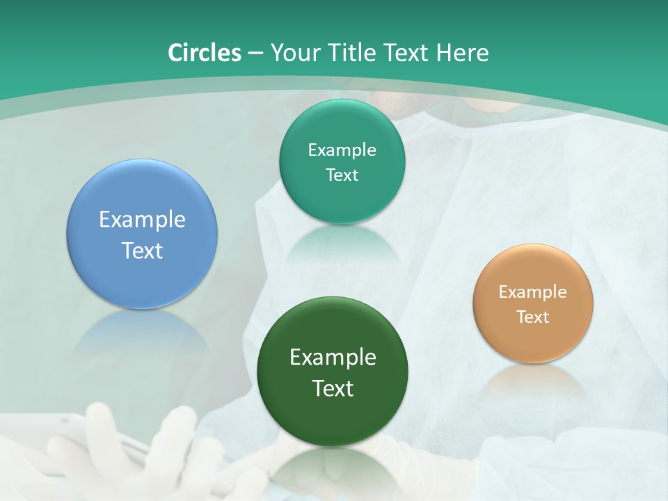 A Group Of Doctors Looking At A Patient In A Hospital PowerPoint Template