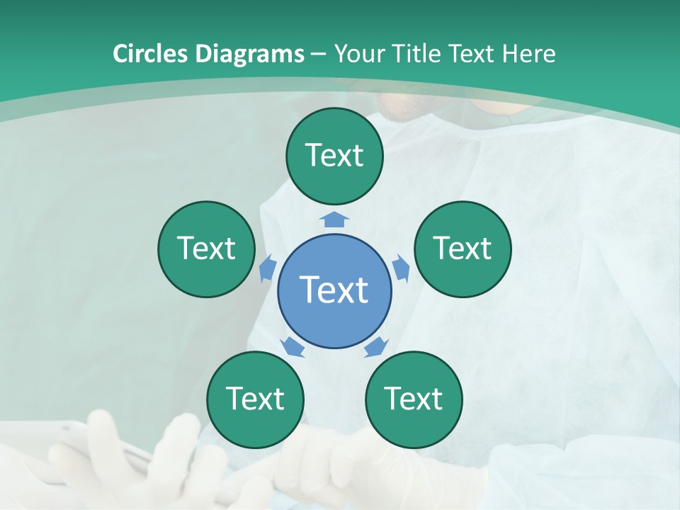 A Group Of Doctors Looking At A Patient In A Hospital PowerPoint Template