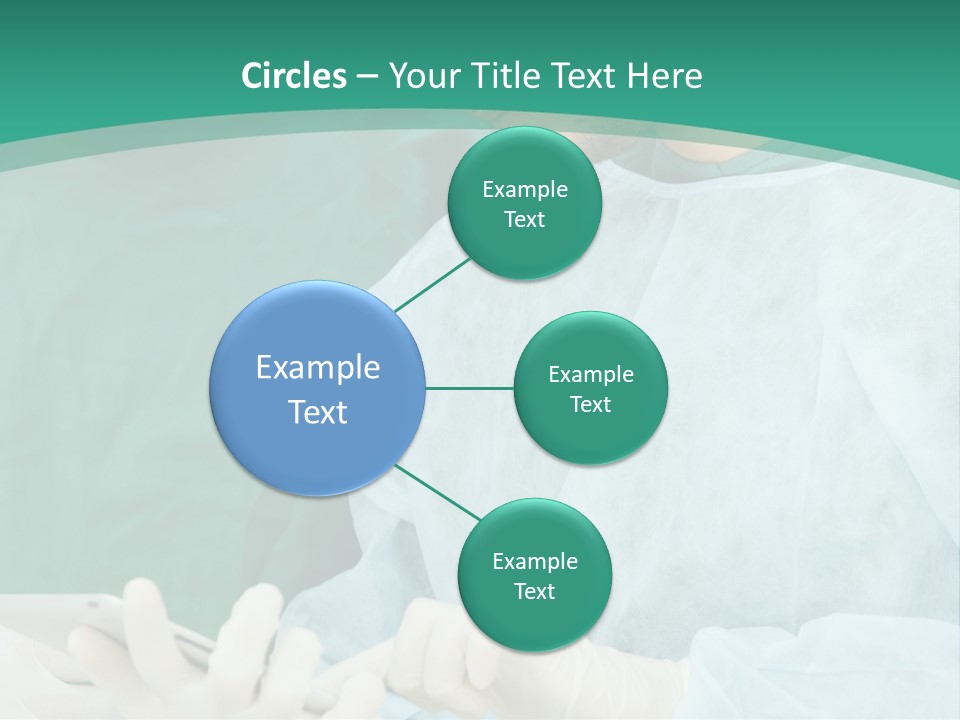 A Group Of Doctors Looking At A Patient In A Hospital PowerPoint Template