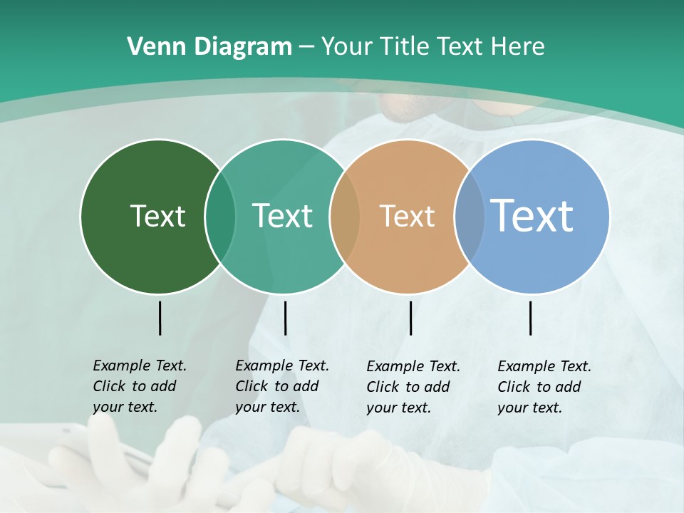 A Group Of Doctors Looking At A Patient In A Hospital PowerPoint Template