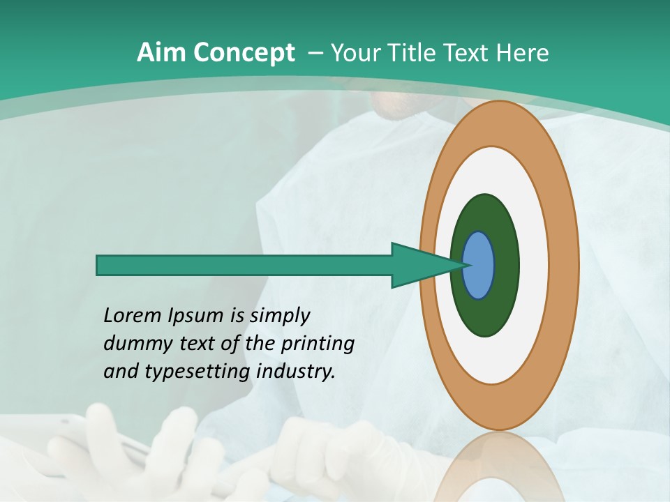 A Group Of Doctors Looking At A Patient In A Hospital PowerPoint Template