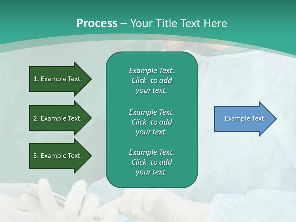 A Group Of Doctors Looking At A Patient In A Hospital PowerPoint Template