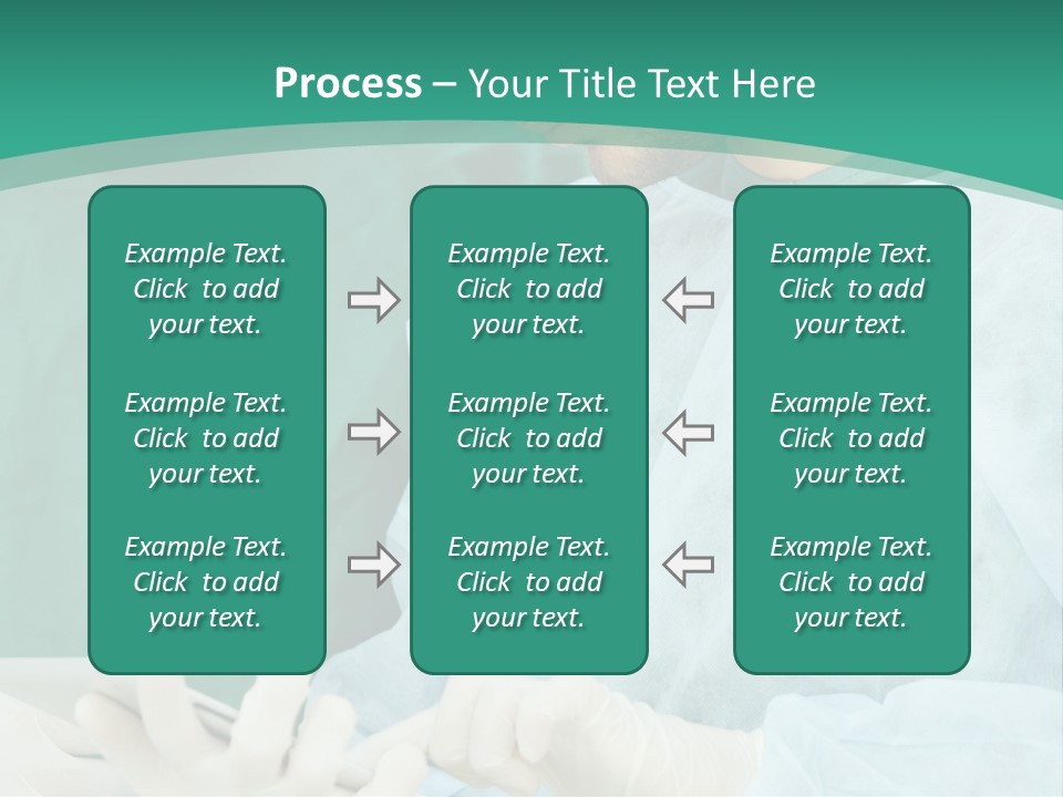 A Group Of Doctors Looking At A Patient In A Hospital PowerPoint Template