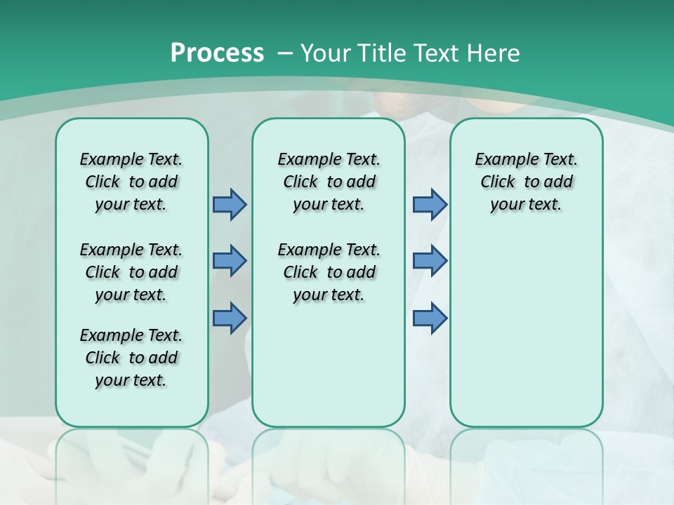 A Group Of Doctors Looking At A Patient In A Hospital PowerPoint Template