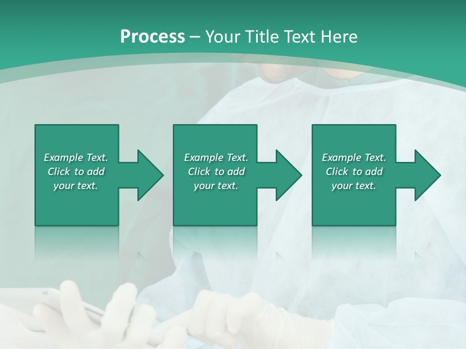 A Group Of Doctors Looking At A Patient In A Hospital PowerPoint Template