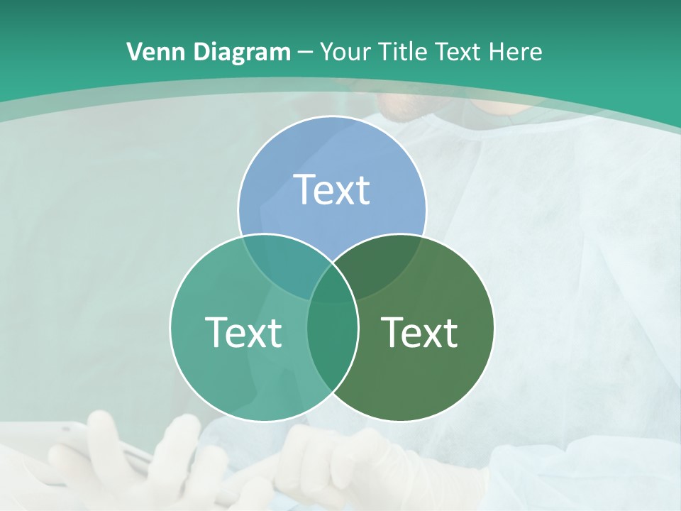 A Group Of Doctors Looking At A Patient In A Hospital PowerPoint Template