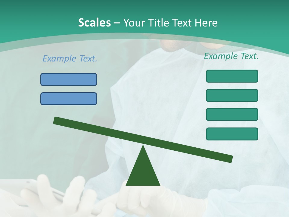 A Group Of Doctors Looking At A Patient In A Hospital PowerPoint Template