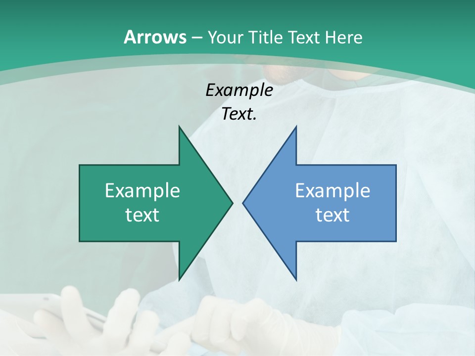 A Group Of Doctors Looking At A Patient In A Hospital PowerPoint Template