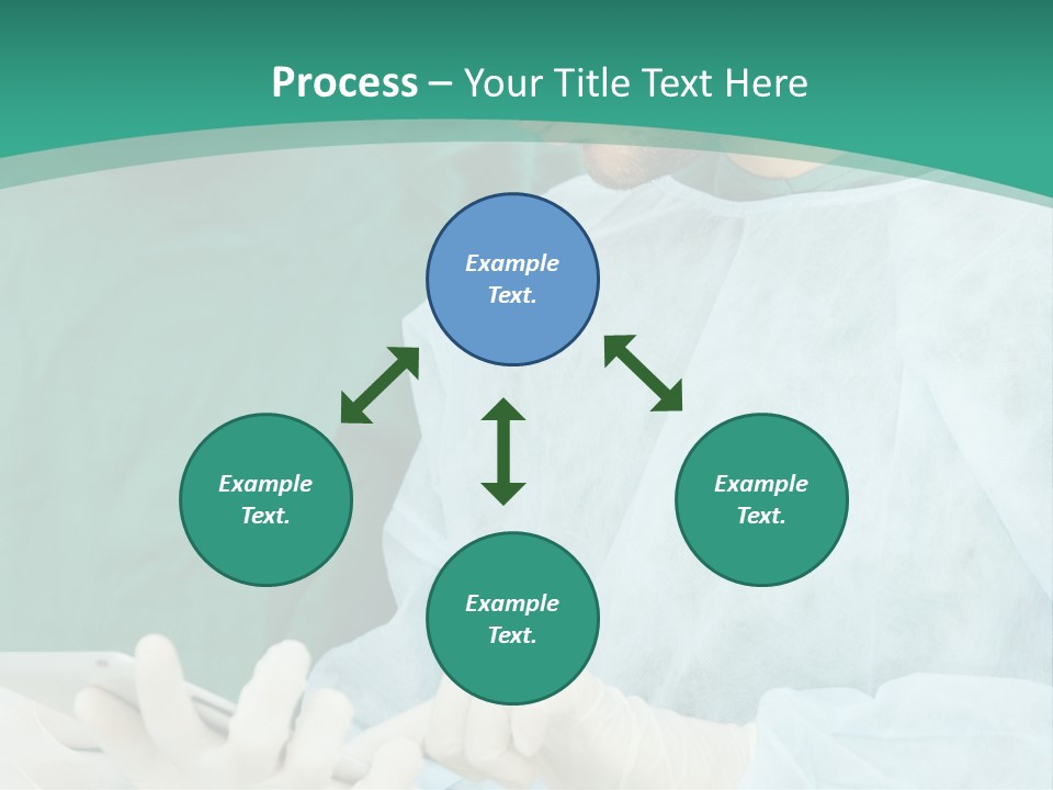 A Group Of Doctors Looking At A Patient In A Hospital PowerPoint Template