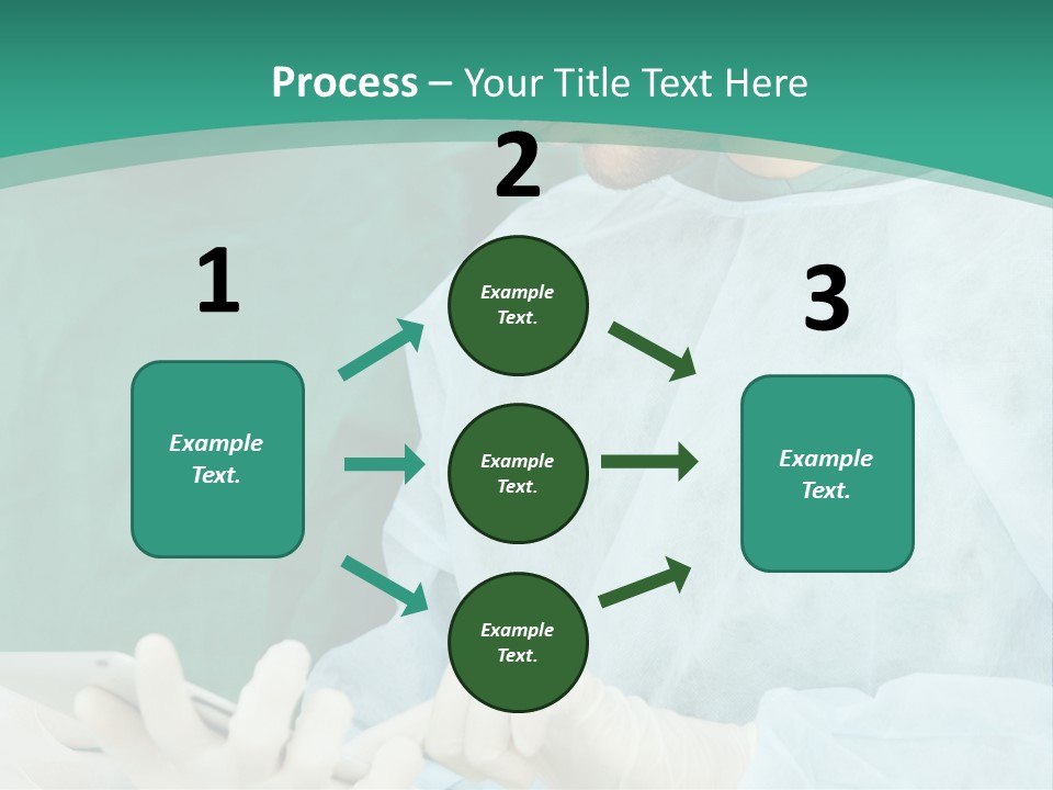 A Group Of Doctors Looking At A Patient In A Hospital PowerPoint Template