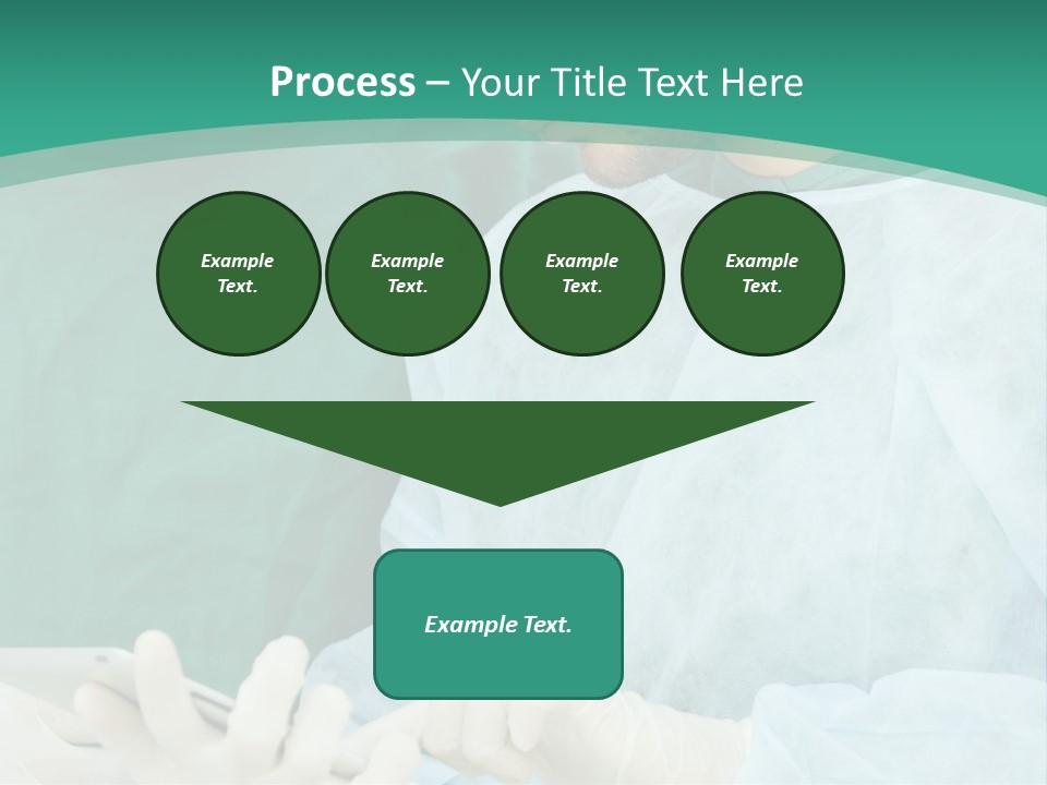 A Group Of Doctors Looking At A Patient In A Hospital PowerPoint Template