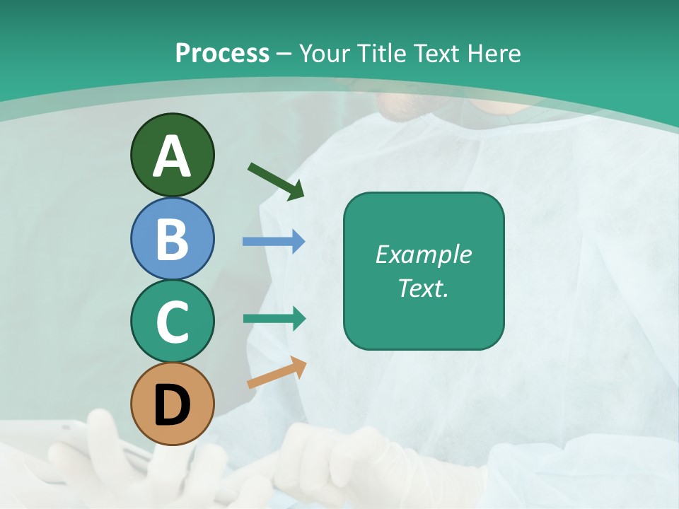 A Group Of Doctors Looking At A Patient In A Hospital PowerPoint Template