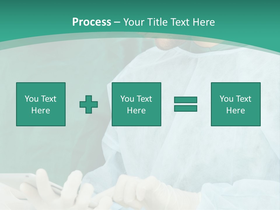 A Group Of Doctors Looking At A Patient In A Hospital PowerPoint Template