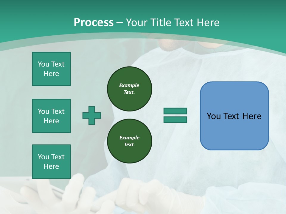 A Group Of Doctors Looking At A Patient In A Hospital PowerPoint Template