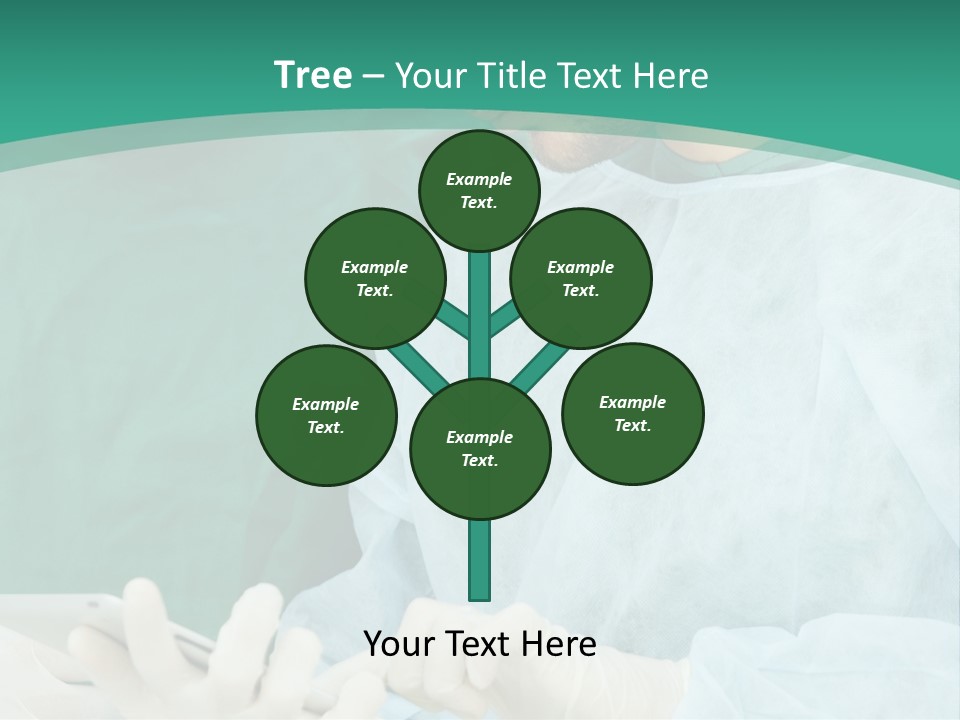 A Group Of Doctors Looking At A Patient In A Hospital PowerPoint Template