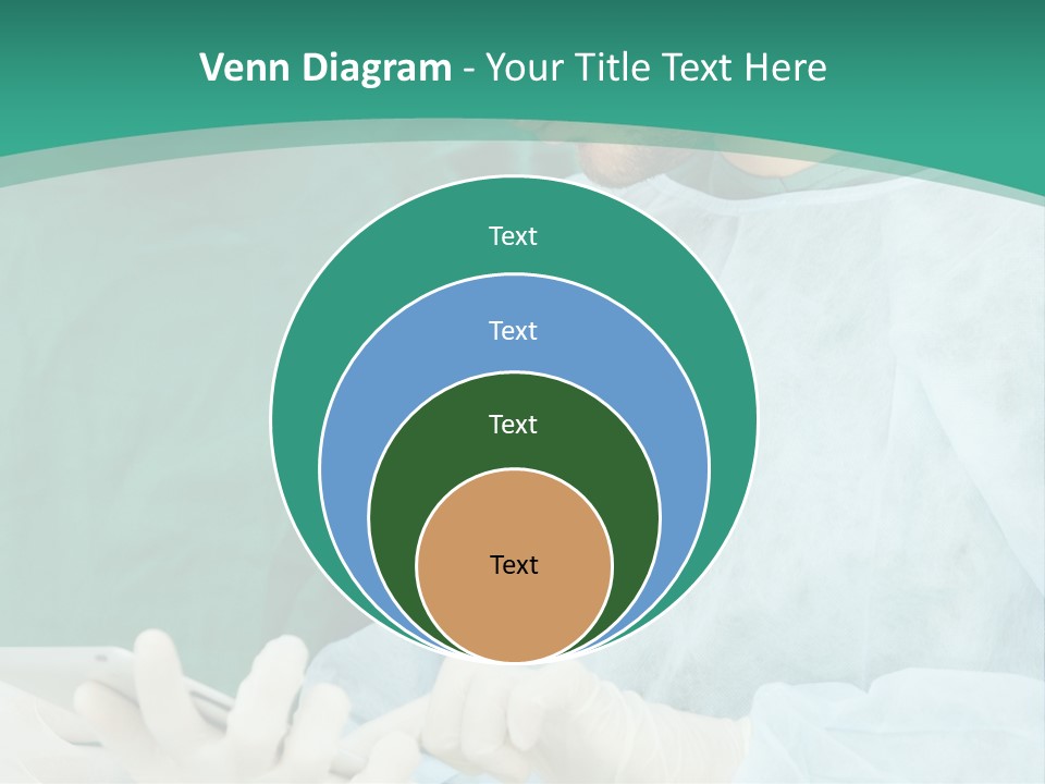 A Group Of Doctors Looking At A Patient In A Hospital PowerPoint Template