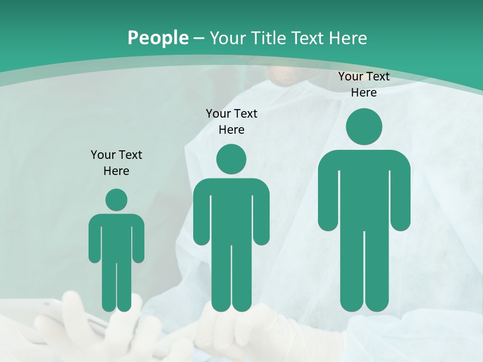 A Group Of Doctors Looking At A Patient In A Hospital PowerPoint Template