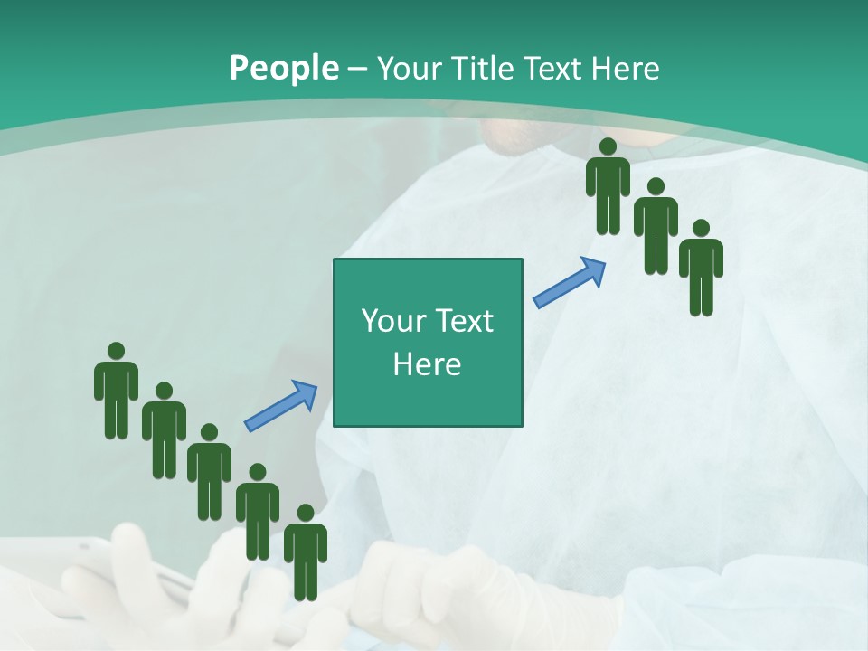 A Group Of Doctors Looking At A Patient In A Hospital PowerPoint Template