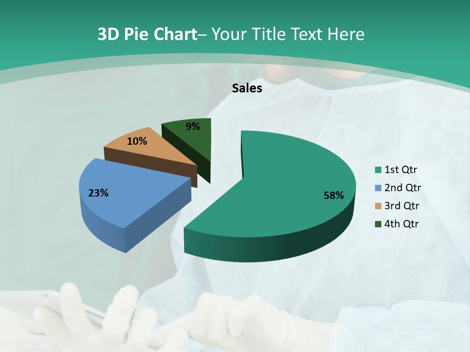 A Group Of Doctors Looking At A Patient In A Hospital PowerPoint Template