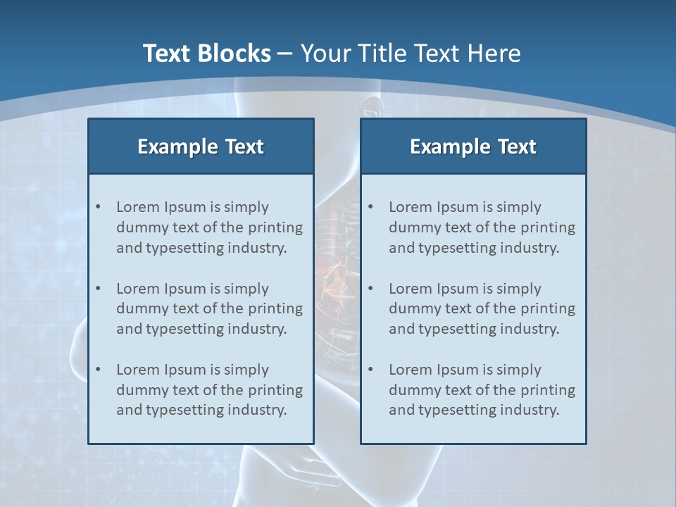 A Man Holding His Stomach In Front Of A Blue Background PowerPoint Template
