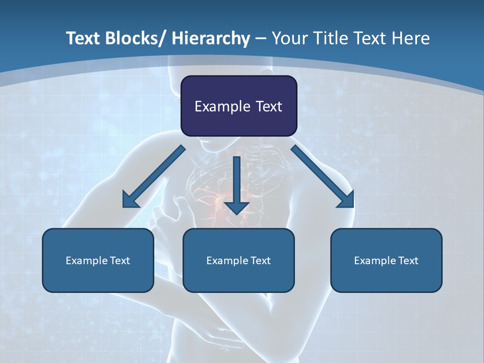 A Man Holding His Stomach In Front Of A Blue Background PowerPoint Template