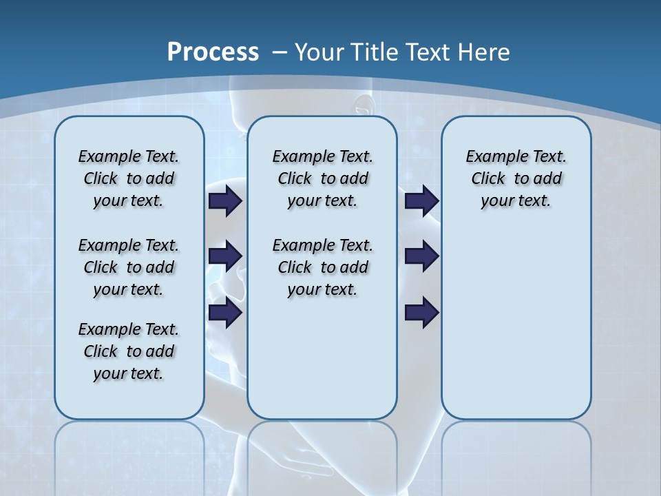 A Man Holding His Stomach In Front Of A Blue Background PowerPoint Template