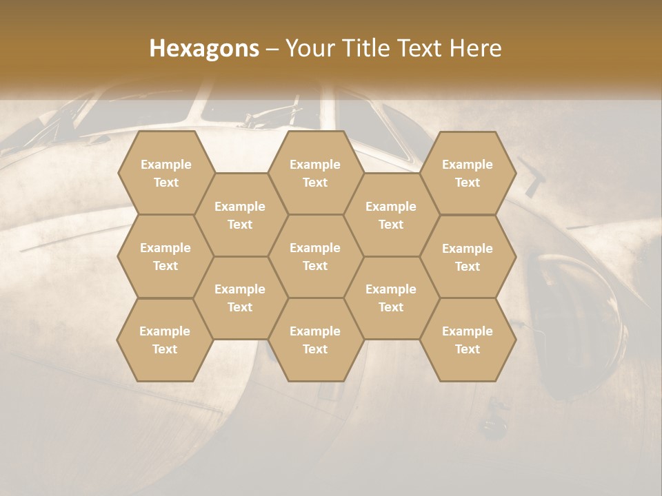 A Plane Is Shown With The Name Of The Plane PowerPoint Template