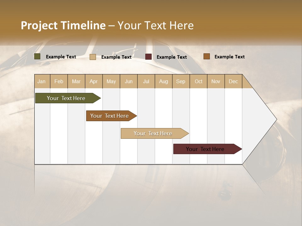 A Plane Is Shown With The Name Of The Plane PowerPoint Template