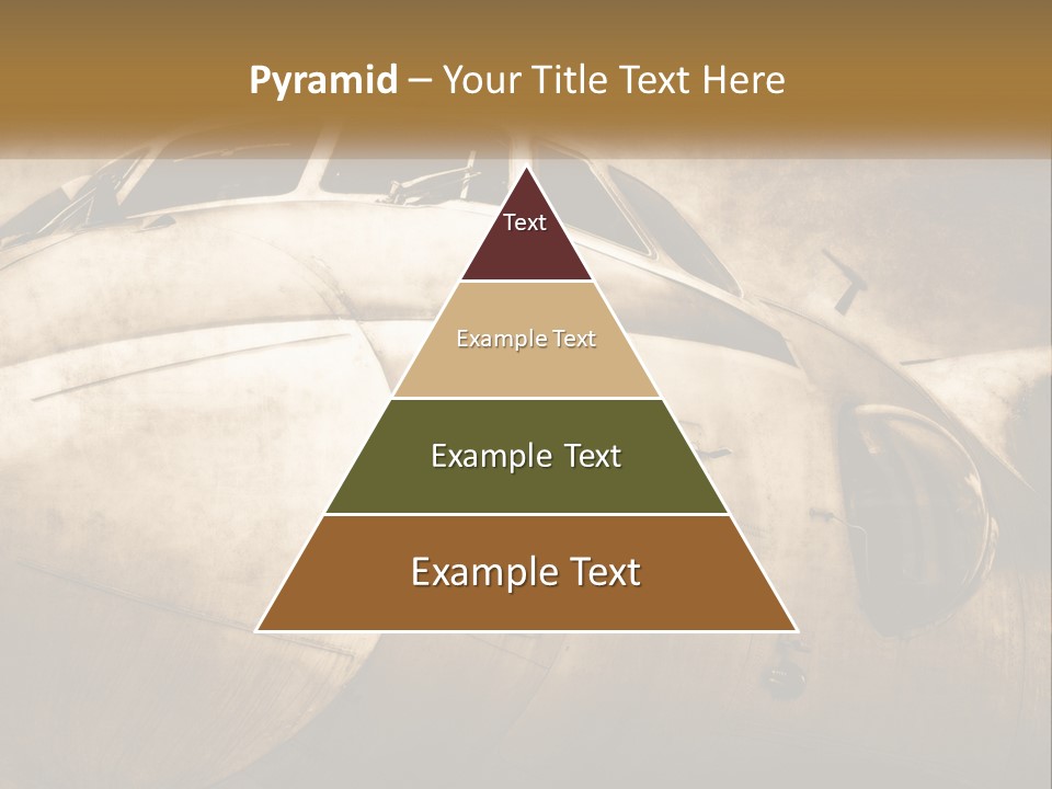A Plane Is Shown With The Name Of The Plane PowerPoint Template