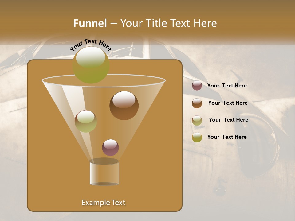A Plane Is Shown With The Name Of The Plane PowerPoint Template