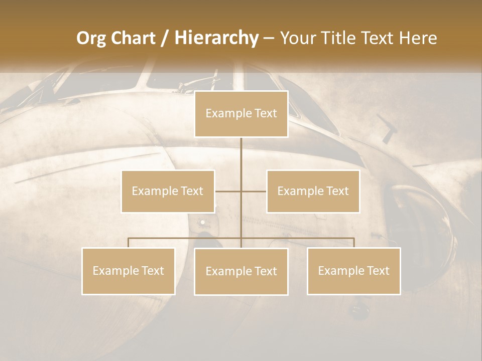 A Plane Is Shown With The Name Of The Plane PowerPoint Template
