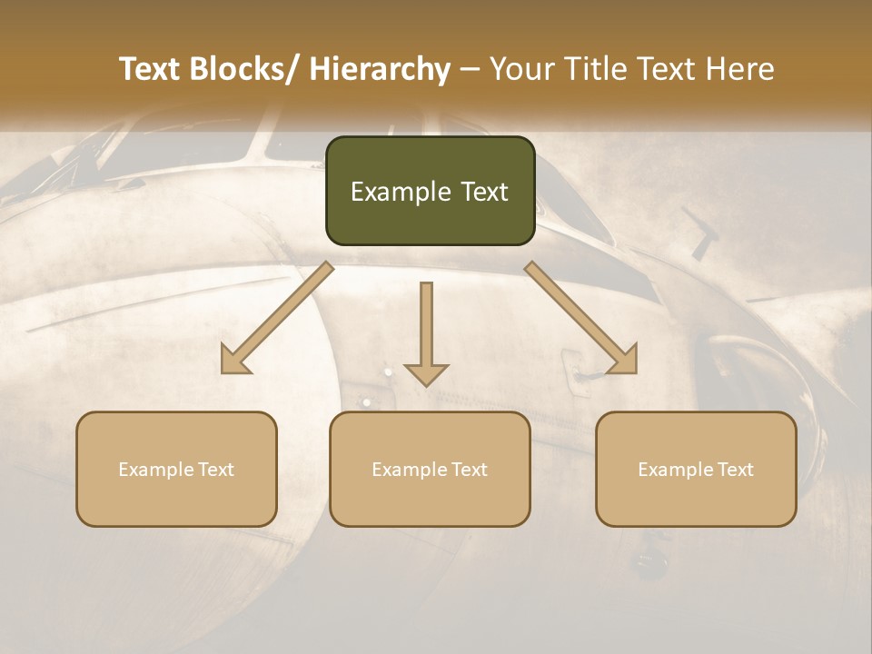 A Plane Is Shown With The Name Of The Plane PowerPoint Template