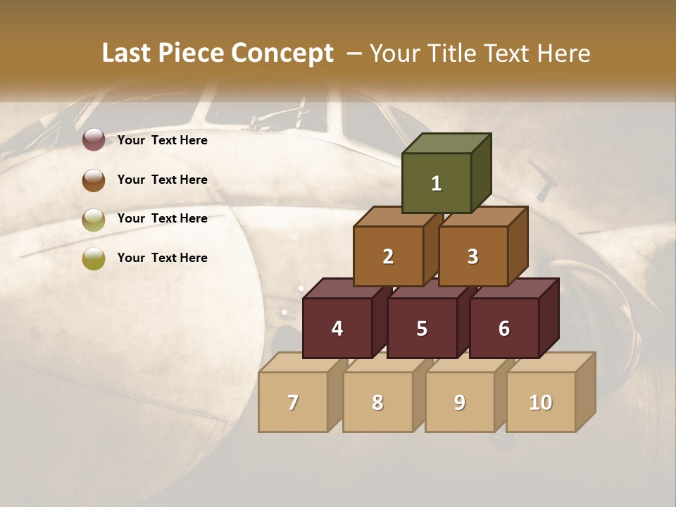 A Plane Is Shown With The Name Of The Plane PowerPoint Template