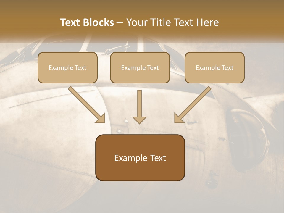 A Plane Is Shown With The Name Of The Plane PowerPoint Template