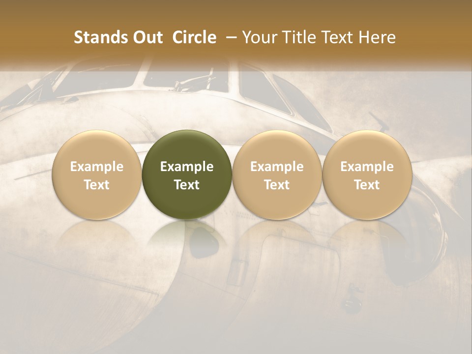 A Plane Is Shown With The Name Of The Plane PowerPoint Template