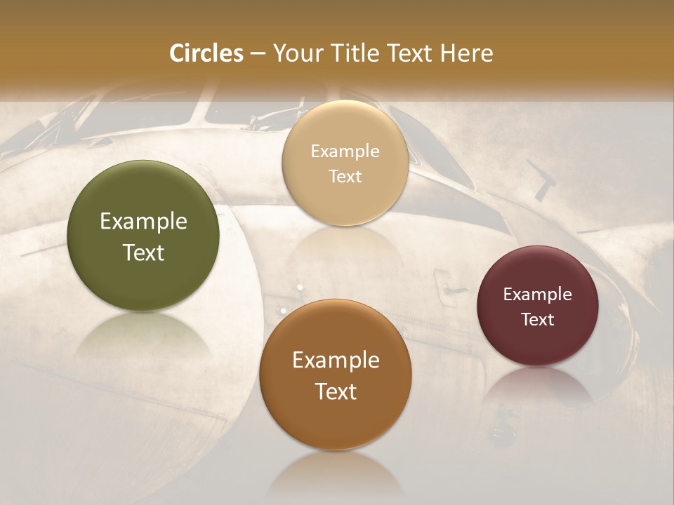 A Plane Is Shown With The Name Of The Plane PowerPoint Template